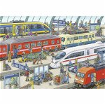 Ravensburger Kinderpuzzle - 09191 Trubel am Bahnhof - Puzzle für Kinder ab 4 Jahren