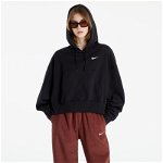 Nike NSW Jersey Oversized Pullover Hoodie Black/ White, Nike