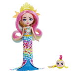 Papusa Enchantimals Royal cu animalut Radia Rainbow Fish si Flo, Mattel