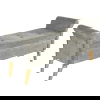 HOMCOM banca de depozitare captusita, Design 2 in 1, 136,5x45x62cm Gri deschis | AOSOM RO, HOMCOM