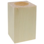 Suport pentru lumanare din lemn 6x6x10cm LS300S, Galeria Creativ