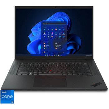 Laptop ThinkPad P1 Gen5 16 inch WQXGA 165Hz Intel Core i7-12800H 16GB DDR5 512GB SSD nVidia GeForce RTX 3070 Ti Windows 11 Pro Black, Lenovo