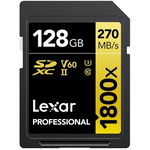 Card SDXC 128GB Professional 1800x UHS-II U3 2 pack, Lexar