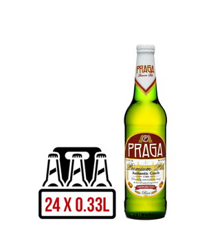 Praga Premium Pils BAX 24 st. x 0.33L, Praga brewing