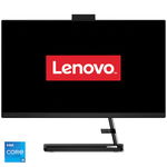 Sistem desktop All-in-One Lenovo IdeaCentre AIO 3 24IAP7, 23.8", Full HD, Intel Core i5-12450H, 16GB DDR4, 1TB SSD, Intel UHD, No OS, Negru