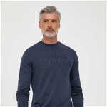 Armani Exchange pulover de lana barbati, culoarea albastru marin, light, Armani Exchange