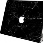 Carcasa de protectie pentru MacBook Air A1369/A1466 AJYX, PVC, alb/negru