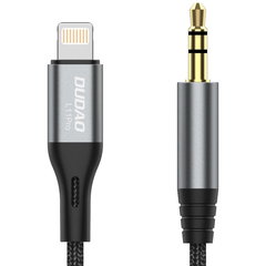 Cablu de date L11PRO, tata Lightning la tata jack 3.5 mm, 1m, Gri, Dudao