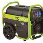 Generator PX4000, Monofazic, 230V, 50Hz, Motor Stage V Pramac, Pornire manuala/Benzina, Rezervor combustibil: 18 lt