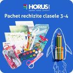 Pachet rechizite școlare, set complet, 25 piese, pentru Clasele 3-4, 