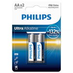 Baterie Alcalin AA Ultra Blister 2 Buc Philips, PHILIPS