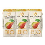 Suc de pere FARA ZAHAR Hollinger, bio, 3x200ml, ecologic, Hollinger