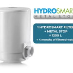 Cartus filtrant pentru sistemele de filtrare apa cu fixare pe robinet Laica HydroSmart + Metal Stop, 1200 litri, Laica