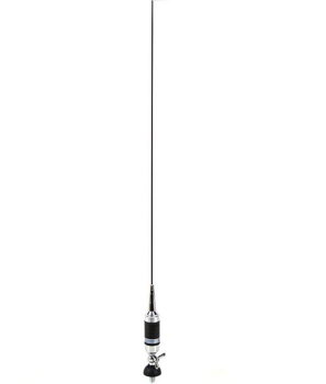 Antena statie radio CB Sirio Carbonium 27, exterior, cu surub cu fluture + cablu RG58 4 metri + montura montaj, 150 W, impedanta 50 Ohmi, lungime 1.13 metri, distanta de comunicare 11 km