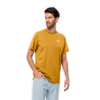 Jack Wolfskin tricou din bumbac Essential culoarea turcoaz, neted, 1808382, Jack Wolfskin