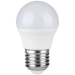 Bec led 3.7W, bulb G45, dulie universala E27, lumina Alb rece, echivalent cu bec clasic de 25W clasa energetica F