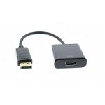 
Adaptor HDMI Mama - Displayport Tata, 15cm, Negru, Well

