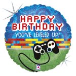 Balon folie Consola jocuri Happy Birthday 46 cm