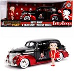 Masinuta Hollywood Rides - 1939 Chevy Master Deluxe, cu figurina Betty Boop