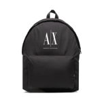 Armani Exchange rucsac barbati, culoarea negru, mare, cu imprimeu, Armani Exchange