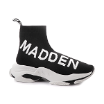 Sneakers high top femei Steve Madden negri din material textil 1461DGVMAESTRON, Steve Madden