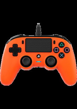 Controller Nacon Wired Compact Color Edition Orange Ps4, Nacon