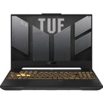 Laptop Gaming ASUS TUF F15 FX507VV4, Intel Core i7-13700H, 15.6 inch FHD, 32GB RAM, 1TB SSD, nVidia RTX 4060 8GB, Free DOS, Gri