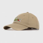 Lacoste șapcă de baseball din bumbac culoarea maro, cu imprimeu RK9871-HBP, Lacoste