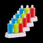 Set STEM de 4 numaratori cu cate 30 jetoane colorate, Miniland