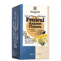 Ceai SONNENTOR Fenicul, anason, chimen, 18 plicuri