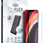 Folie Protectie Tri Flex Eiger EGSP00631 pentru Apple iPhone 12 Pro Max, 2 buc/pachet (Transparent)