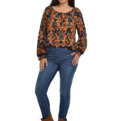 Bluza Dama Multicolora, Imprimeu Combinat
