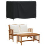 vidaXL Husă mobilier de grădină negru 140x70x90 cm impermeabilă 420D, vidaXL