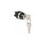 Osmoz non illuminated key selector switch - 2 stay-put positions 45°, Legrand