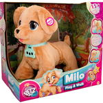 Jucarie interactiva CLUB PETZ Catelusul Milo 81314, 18 luni+, maro-bleu