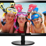 Monitor LED Philips 246V5LDSB/00, V-line, 24'' 1920x1080@60Hz, 16:9, TN, 1ms, 250nits, Black, 3 Years, VESA100x100/VGA/DVI/HDMI, PHILIPS