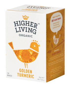 Ceai Golden Turmeric Bio, 15 plicuri, Higher Living, Higher Living