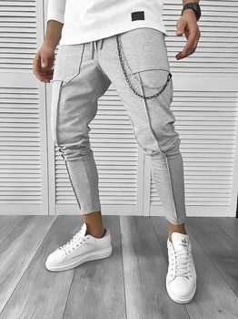 Pantaloni de trening gri conici 10142 O2-4.3, 