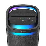 Sistem audio portabil SONY SRSXV900, Wireless Party Speaker, MEGA BASS, Bluetooth 5.2, Sunet si lumini omnidirectionale, Karaoke, Panou control tactil, Autonomie de 25 ore (Negru)