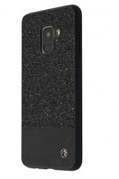 Husa Protectie Spate Tellur Glitter II Negru pentru Samsung Galaxy A8