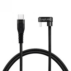 Cablu de date Logilink CU0190, USB-C - USB-C, 1m, Black Cablu de date Logilink CU0190, USB-C - USB-C, 1m, Black