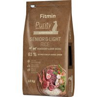 Fitmin Dog Purity Senior & Light Rice, еленско и агнешко - 12 кг