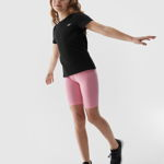 Colanți ciclism din tricot pentru fete - roz deschis, 4F Sportswear