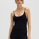 Saint Body salopeta THIN STRIPES PLAYSUIT BLACK culoarea negru, cu decolteu rotund, SB.525, Saint Body