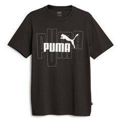 Tricou de bumbac cu imprimeu logo, Puma