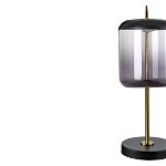 Lampa Delice LED, metal, sticla, negru, fumuriu, 480 lm, lumina neutra (4000K), 5026, Rabalux, Rabalux