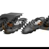 Creative Set 2 boxe PC cu subwoofer, Creative, Pebble X Plus 2.1, Bluetooth, RGB, Negru, Creative