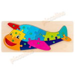 Puzzle lemn color - Avion Engros, 