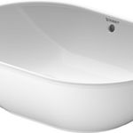 Lavoar tip bol Duravit Bathroom_Foster 49.5x35cm, fara orificiu baterie, montare pe blat