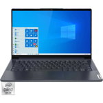 Laptop ultraportabil Lenovo Yoga Slim 7 14IIL05 cu procesor Intel® Core™ i7-1065G7, 14" HDR UHD, IPS, 16GB, 1TB SSD, Intel® Iris® Plus Graphics, Windows 10 Home, Slate Grey Fabric